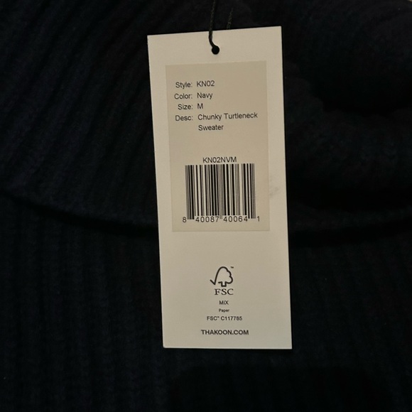 Thakoon NWT Chunky Turtleneck Sweater- Sz M - Picture 5 of 5